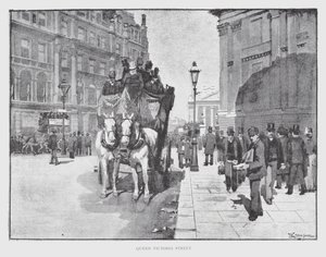 Queen Victoria Street (litho) alkotó: William Luker