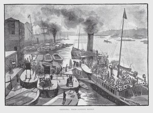 Szállítás a London Bridge-ről (litho) alkotó: William Luker