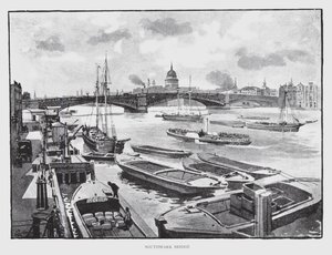 Southwark híd (litho) alkotó: William Luker