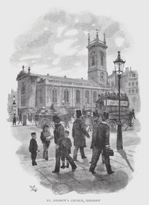 Szent András-templom, Holborn (litho)