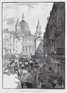 Szent Pál-székesegyház a Ludgate-dombról (litho) alkotó: William Luker