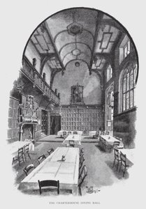 A Charterhouse étkező (litho) alkotó: William Luker
