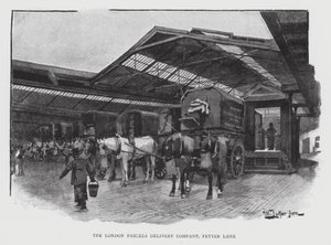 The London Parcels Delivery Company, Fetter Lane (litho) alkotó: William Luker