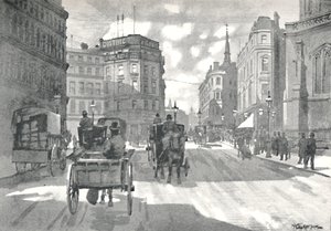 The Mansion House Station, District Railway Queen Victoria Street, 1891 alkotó: William Luker