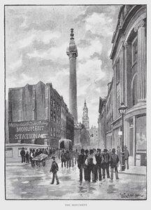 Az emlékmű (litho) alkotó: William Luker