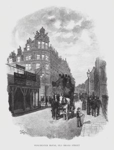 Winchester House, Old Broad Street (litho) alkotó: William Luker