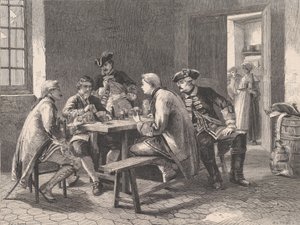 Soldiers Playing at Cards, az Illustrated London News, 1861. május 4