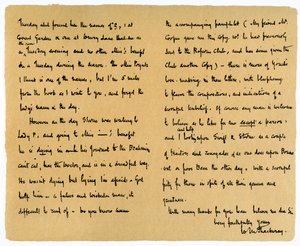 William Makepeace Thackery levele TW Gibbsnek, 1851. szeptember 12.