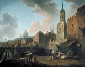 „Fresh Wharf, London Bridge közelében”, 1762. sz alkotó: William Marlow