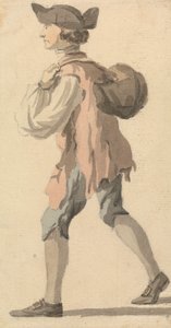 Férfi hordozó köteg a hátán alkotó: William Marlow
