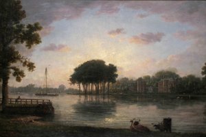 Orleans House, Twickenham, Middlesex, 1800 körül alkotó: William Marlow