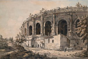 Az amfiteátrum Nîmes-ben, Dél-Franciaországban alkotó: William Marlow