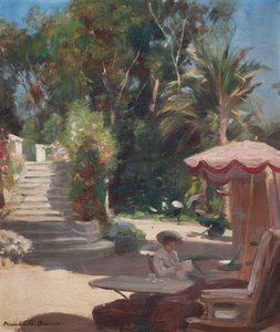 Hotel Garden, Grasse-en-Vence, Jelezve balra lent, Marshall Brown (olaj, vászon)