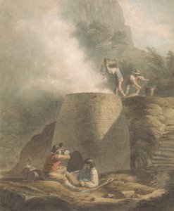 Táj mészkemencével és munkásokkal alkotó: William Marshall Craig