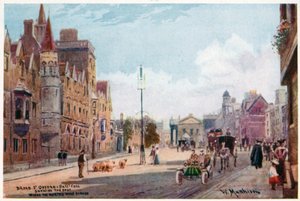 Broad St, Oxford és Balliol College alkotó: William Matthison