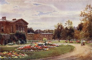 Downing College a Regent Street bejáratától alkotó: William Matthison