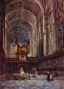 Kings College kápolna belseje a kórustól alkotó: William Matthison