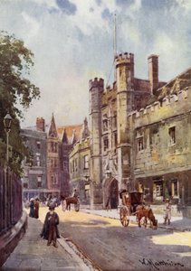 A Christs College kapuja a St Andrews Street-ről alkotó: William Matthison