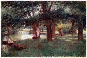 A Cherwell folyó, a Parksból, Oxfordból alkotó: William Matthison