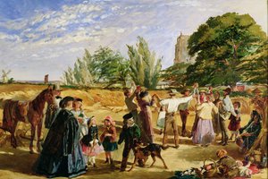 Szüreti jelenet Norfolkban: vázlat a „Hello Largesse”-hoz, 1861