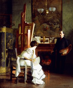 A Stúdióban alkotó: William McGregor Paxton