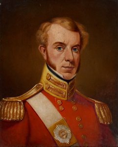 George Talbot hadnagy (később alezredes), 8. bengáli bennszülött gyalogság alkotó: William Melville
