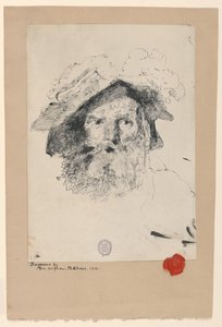 Egy szakállas férfi feje alkotó: William Merritt Chase
