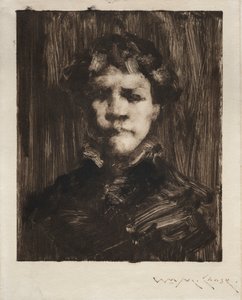 Egy fiú feje. alkotó: William Merritt Chase