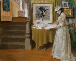 A Stúdióban c. 1892-1893. alkotó: William Merritt Chase