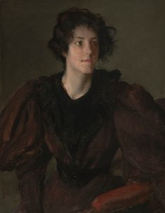 Tanulmány egy fiatal nőről, 1880-85 körül (olaj, vászon) alkotó: William Merritt Chase