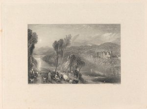 Abbotsford a Tweed északi partjától