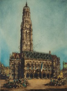 Városháza, Arras (rézkarc)