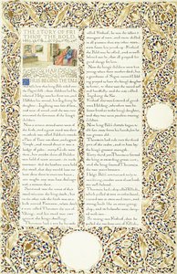 Kalligrafikus és illuminált kézirat, 1871-1873 körül alkotó: William Morris