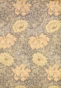 „Krizantém” tapéta, 1876 alkotó: William Morris