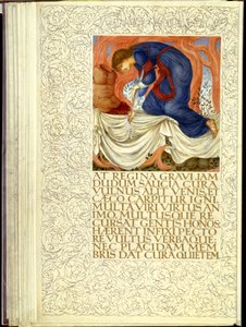 Dido megszúrta magát, Vergilius „Aeneis” című könyvének IV. alkotó: William Morris