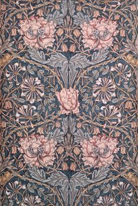 "Honeysuckle", 1876 (nyomott pamut) alkotó: William Morris