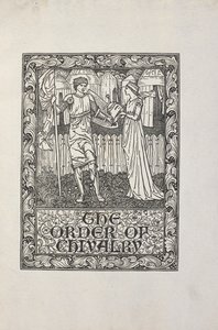 William Morris illusztrációja a "lovagrend" számára. alkotó: William Morris