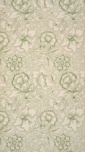 Pink és Poppy. Tapéta, 1881. alkotó: William Morris