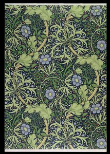 Hínáros tapétatervezés, nyomta: John Henry Dearle (1860-1932), 1901 (tapéta) alkotó: William Morris