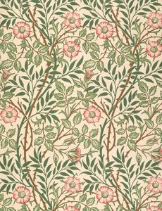 "Sweet Briar" tapétaminta, nyomta John Henry Dearle (1860-1932) 1917 alkotó: William Morris