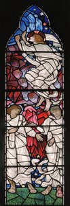 A felemelkedés, 1881 (festett üveg) alkotó: William Morris