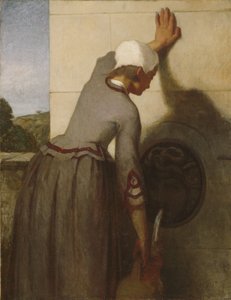 Lány a szökőkútnál alkotó: William Morris Hunt