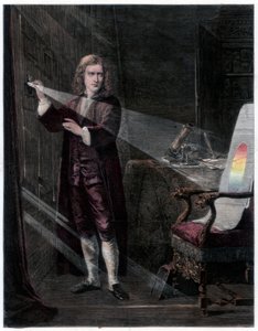 "Newton vizsgálja a fényt", 1870