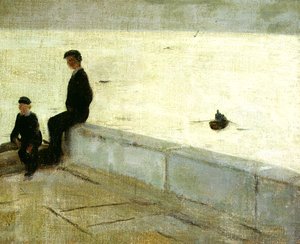 Fiúk a mólón alkotó: William Nicholson