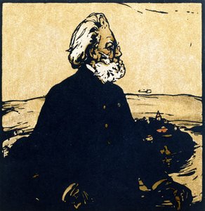 Henrik Ibsen, a „Tizenkét portré – második sorozatból”, először William Heinemann adta ki alkotó: William Nicholson