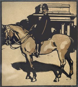A William Heinemann által kiadott „London Types” rendőr alkotó: William Nicholson