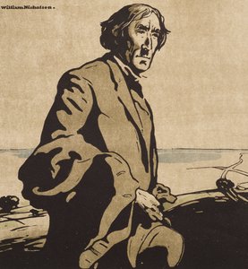 Sir Henry Irving portréja, a „Tizenkét portré” első sorozatából alkotó: William Nicholson