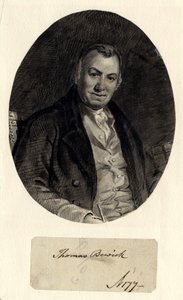 Thomas Bewick portréja (tinta papírra (papírra ragasztva)) alkotó: William Nicholson