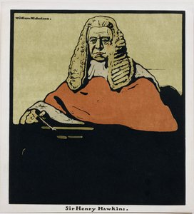 Sir Henry Hawkins, a „Tizenkét portréból”, először William Heinemann adta ki alkotó: William Nicholson