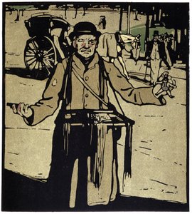 Toy Merchant, London - a "" London típusai" című filmben, William Nicholson (1872-1949), szerk. Floury alkotó: William Nicholson
